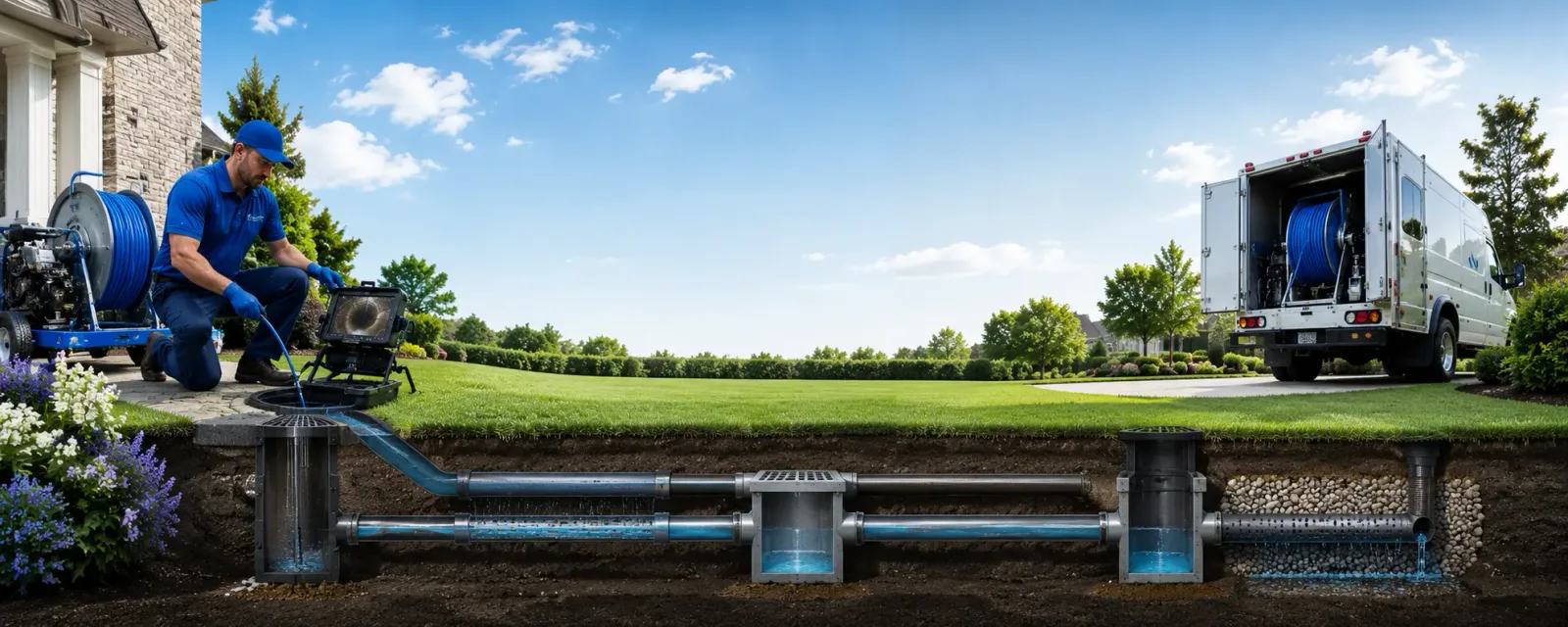 Outdoor drain cleaning information for Amity, MO